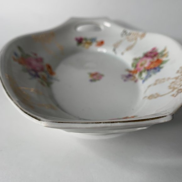 ROYAL BAVARIA MADE IN GERMANY LARGE TWO HANDLE PORCELAIN BOWL  DISH 12" BY 8" - Picture 4 of 11